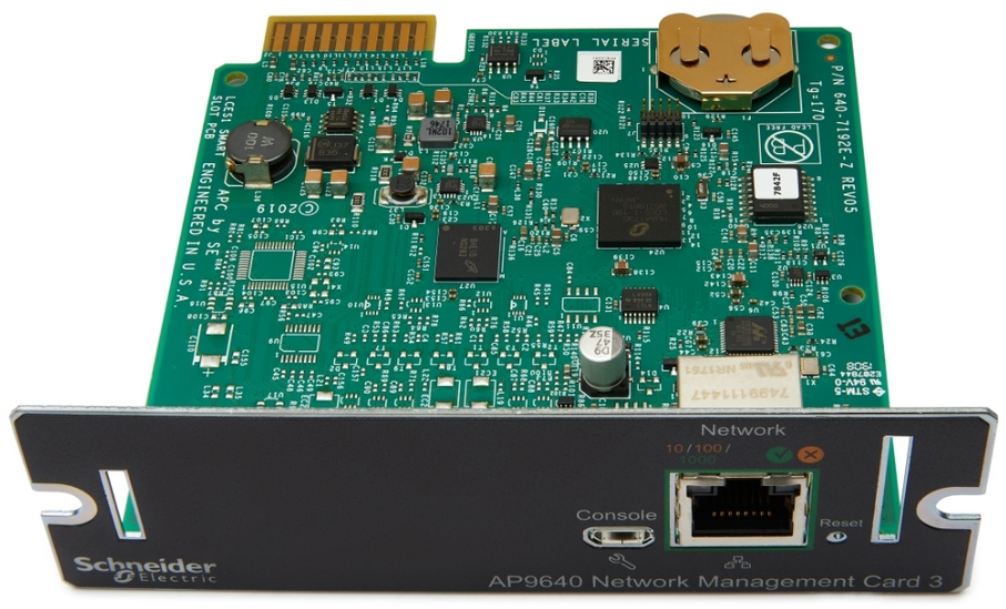 APC AP9640 UPS Network Management Card 3 with PowerChute Network Shutdown Remote management