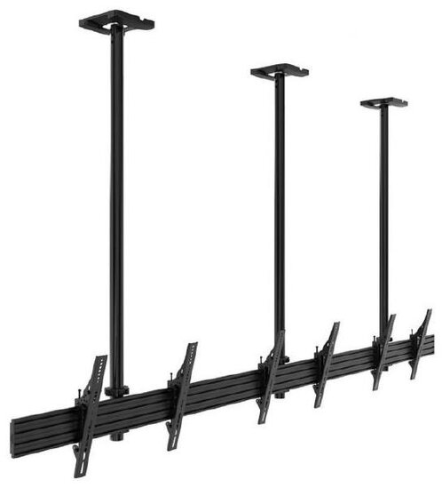 Atdec Ceiling Menu Board Triple Display 3x1 Triple Pole Mount | LWT