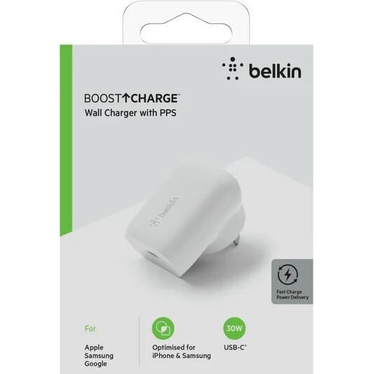 Belkin-BOOST-CHARGE-30W-USB-C-PD-Wall-Charger-Whit-preview