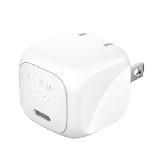 Belkin BoostCharge Compact 45W USB-C (PD 3.1) Wall Charger - White ...