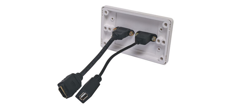 Dynalink-HDMI-USB-A-Wallplate-Dual-Cover-With-Flyl-preview