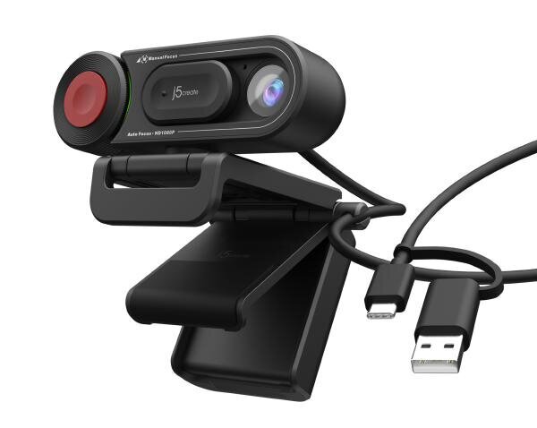 J5create JVU250 USB HD Webcam With Auto and Manual Focus Switch - Switch between and Document mode | LWT