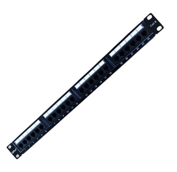 LDR 24 Port Cat6 / 5e Patch Panel Rack Mount - 1U | LWT