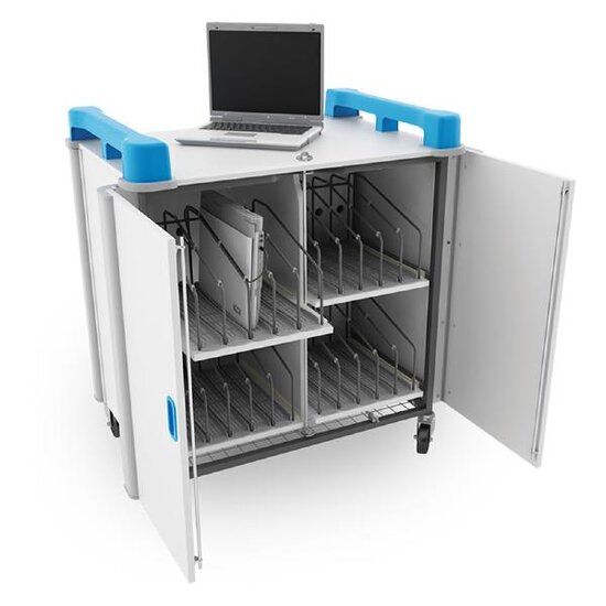 LapCabby-20-bay-laptop-trolley-Vertical-BLUE.1-preview