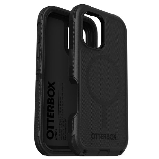 OtterBox Defender MagSafe Apple iPhone 16 Pro Max (6.9") Case Black -  (77-95989), DROP+ 7X Military Standard, Tri-Layer,Port Covers, 7 Years  Warranty | LWT