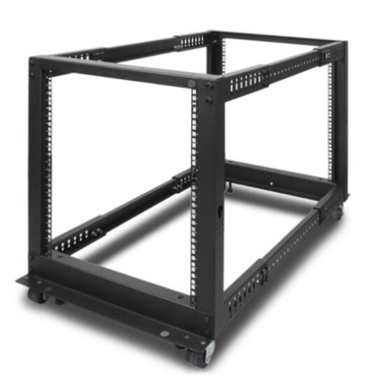 Serveredge 12ru 4 Post Adjustable Depth Server Rack With Castors Lwt