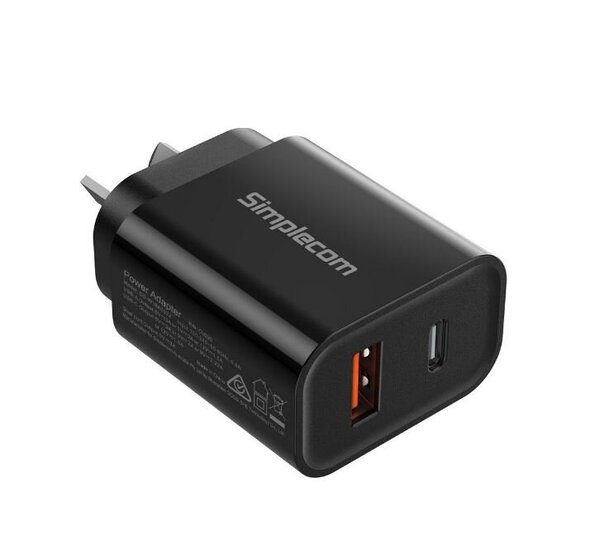 Simplecom-CU220-Dual-Port-PD-20W-Fast-Wall-Charger-preview