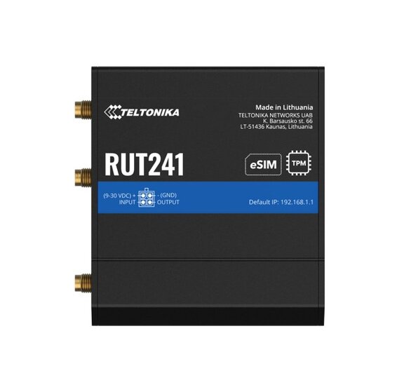 Teltonika RUT241 eSIM Industrial 4G Router,Global Version, Instant LTE ...
