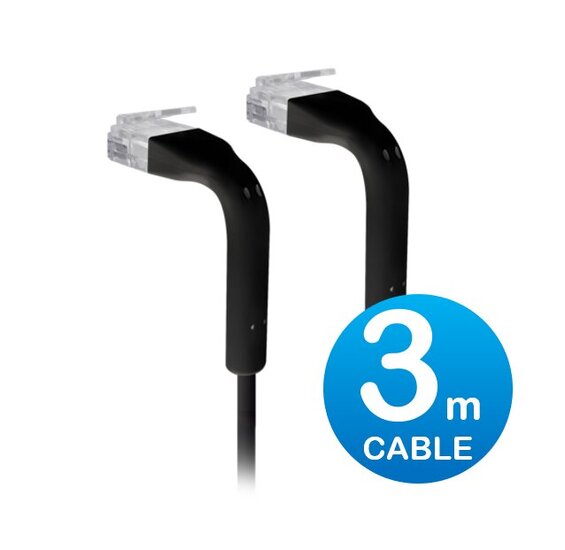 UniFi-Patch-Cable-3m-Black-Both-End-Bendable-to-90-preview