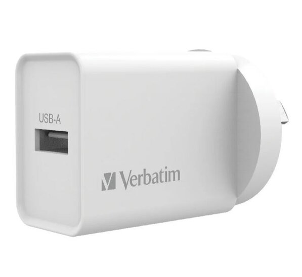 Verbatim-USB-Charger-Single-Port-2-4A-White-Single-preview