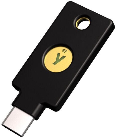 Yubico YubiKey C USB-C Two-Factor Authenticator Security Key - FIDO ...